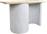 Pakketo Jeckie Κονσόλα Ξύλινη Λευκή Μ120xΠ38xΥ80cm 415-000012