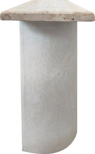 Pakketo Jeckie Κονσόλα Ξύλινη Λευκή Μ120xΠ38xΥ80cm 415-000012