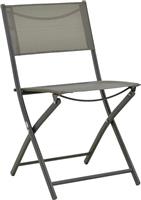 Pakketo Jeve Καρέκλα Εξωτερικού Χώρου Μεταλλική Ανθρακί Σετ 4τμχ 46x51x81cm 130-000202