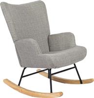 Pakketo Jianna Πολυθρόνα Κουνιστή Ανοιχτό Γκρι 79x64x89cm 393-000032