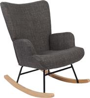 Pakketo Jianna Πολυθρόνα Κουνιστή Ανθρακί 79x64x89cm 393-000005