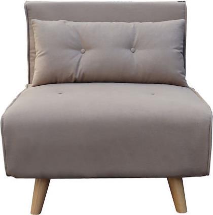 Pakketo Josuane I Πολυθρόνα Κρεβάτι Μπεζ 77x80x81cm 035-000114