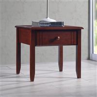 Pakketo Juliene Κομοδίνο Ξύλινο Καφέ 50x44x46cm 330-000017