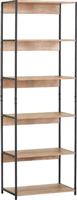 Pakketo Kaliano Βιβλιοθήκη Oak-Μαύρο 59.5x35x176.5cm 085-000040