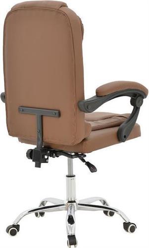 Pakketo Kardi Καρέκλα Διευθυντική με Ανάκλιση Καφέ 270-000022