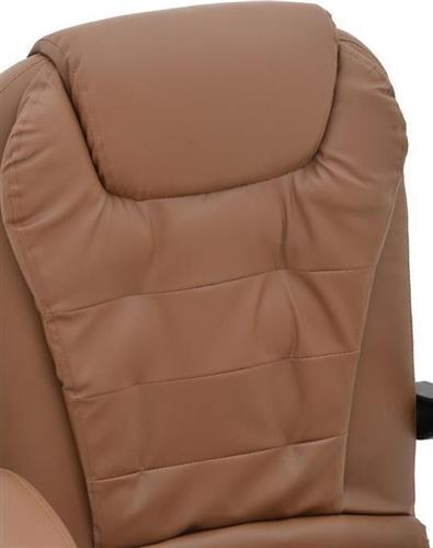 Pakketo Kardi Καρέκλα Διευθυντική με Ανάκλιση Καφέ 270-000022