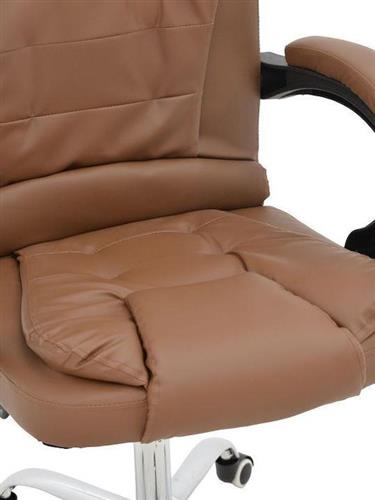 Pakketo Kardi Καρέκλα Διευθυντική με Ανάκλιση Καφέ 270-000022