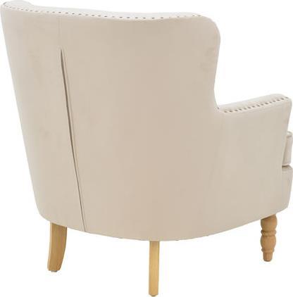 Pakketo Keisi Μπερζέρα Κρεμ 81.5x84x92.5cm 255-000064