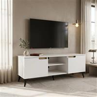 Pakketo Kemvio Έπιπλο Τηλεόρασης Λευκό Μ120xΠ38xΥ44cm 049-000123