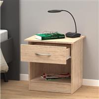 Pakketo Kona Κομοδίνο Ξύλινο Μπεζ 40x34x42cm 248-000027