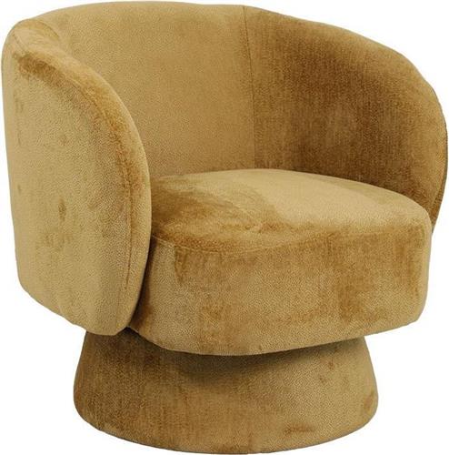 Pakketo Kreslo Πολυθρόνα Περιστρεφόμενη Μελί 78x81x77cm 110-000075