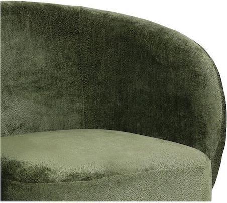 Pakketo Kreslo Πολυθρόνα Περιστρεφόμενη Χακί 78x81x77cm 110-000077