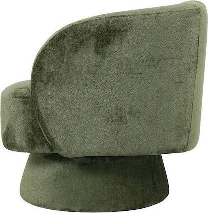 Pakketo Kreslo Πολυθρόνα Περιστρεφόμενη Χακί 78x81x77cm 110-000077