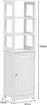 Pakketo Larben Στήλη Μπάνιου Δαπέδου Μ40xΒ33xΥ150cm Λευκή 370-000032
