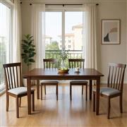 Pakketo Mabor-Houston Τραπεζαρία Επεκτεινόμενη Σετ 5τμχ 120+30x80cm 091-000018