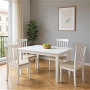 Pakketo Mabor-Houston Τραπεζαρία Επεκτεινόμενη Σετ 5τμχ 120+30x80cm 091-000020