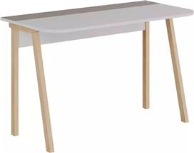 Pakketo Malia Γραφείο Ξύλινο Λευκό-Μόκα-Φυσικό 120x60.5x75cm 119-001247