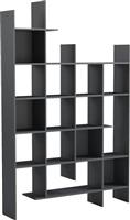 Pakketo Manco Βιβλιοθήκη Ανθρακί 122x25.5x188cm 230-000227