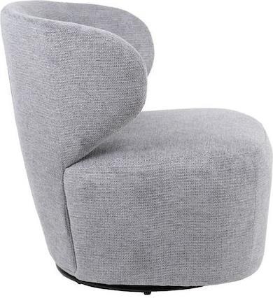 Pakketo Marelia Πολυθρόνα Περιστρεφόμενη Γκρι 73x76x76cm 255-000072