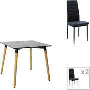 Pakketo Natali-Parker Τραπεζαρία Σετ 3τμχ 80x80cm 200-001155