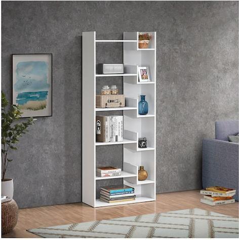 Pakketo Naya Βιβλιοθήκη Λευκή 72x30x182.5cm 123-000240