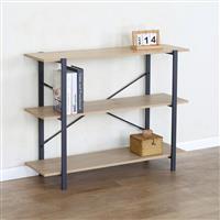 Pakketo Nebranzo Ραφιέρα Δαπέδου Oak-Μαύρο 106x35x80cm 085-000028