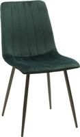 Pakketo Noor Καρέκλα Τραπεζαρίας με Υφασμάτινη Επένδυση Σκούρο Πράσινο 44x55x86cm