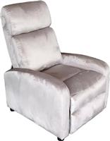 Pakketo Norva Πολυθρόνα Relax Βελούδινη Γκρι 68.5x86x100cm 331-000012