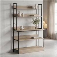Pakketo Oranis Βιβλιοθήκη Μπεζ 105x38x165cm 230-000270