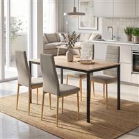 Pakketo Parker Faragio Τραπεζαρία Σετ 5τμχ 120x75cm 200-001895