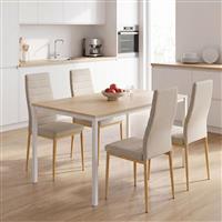 Pakketo Parker Faragio Τραπεζαρία Σετ 5τμχ 120x75cm 200-001904