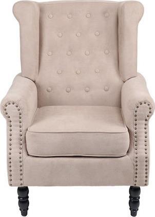 Pakketo Piore Μπερζέρα Μπεζ 77x80x106cm 255-000069