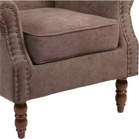 Pakketo Piore Πολυθρόνα Σκούρο Καφέ-Καρυδί 77x80x106cm 255-000067