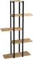 Pakketo Ploko Ραφιέρα Δαπέδου Oak-Μαύρο 60x24.7x111cm 321-000050