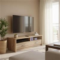 Pakketo Podizor Έπιπλο Τηλεόρασης Ξύλινο Sonoma Μ120xΠ45xΥ42.5cm 383-000034
