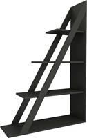 Pakketo Quina Γωνιακή Βιβλιοθήκη Ανθρακί 100x30x150cm 120-000491