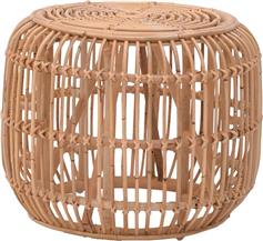 Pakketo Rajesty Σκαμπό Εξωτερικού Χώρου Rattan Φυσική Απόχρωση 60x60x46cm 344-000010