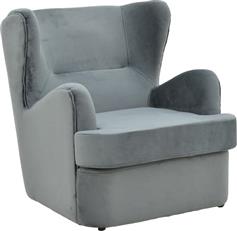Pakketo Regalo Πολυθρόνα Relax Βελούδινη Ανθρακί 75x88x85cm 392-000009