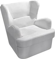 Pakketo Regalo Πολυθρόνα Relax Βελούδινη Λευκή 75x88x85cm 392-000008