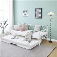 Pakketo Remmie Καναπές Κρεβάτι Λευκό 198x94x81cm 386-000007