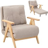 Pakketo Restyl Πολυθρόνα Κρεβάτι Κρεμ 75x60x93cm 392-000013