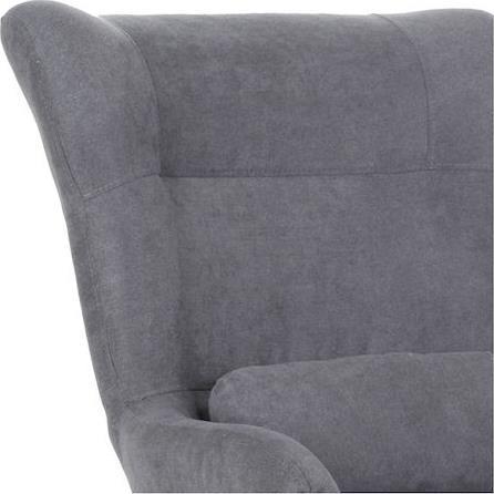 Pakketo Rimbo Πολυθρόνα Ανοιχτό Γκρι-Μαύρο 66x81x102cm 024-000037