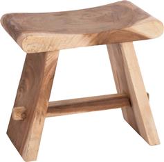 Pakketo Saddle Σκαμπό Σαλονιού Ξύλινο Φυσική Απόχρωση 50x30x50cm 422-000012