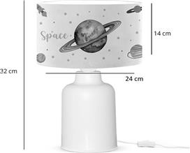 Pakketo Saturn Παιδικό Διακοσμητικό Φωτιστικό Πολύχρωμο 24x24x32cm 202-000178