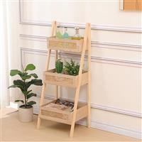 Pakketo Scandy Ραφιέρα Δαπέδου Σκάλα Φυσική Απόχρωση 44x37x110cm 370-000040