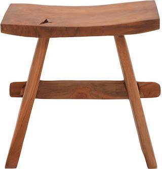 Pakketo Shogun Σκαμπό Σαλονιού Ξύλινο Καφέ 46x28x46cm 338-000017