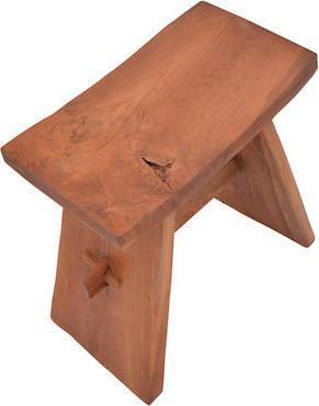 Pakketo Shogun Σκαμπό Σαλονιού Ξύλινο Καφέ 46x28x46cm 338-000017