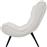 Pakketo Silla Πολυθρόνα με Υποπόδιο Λευκή 97x80x100cm 110-000095