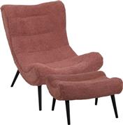 Pakketo Silla Πολυθρόνα με Υποπόδιο Σάπιο Μήλο 97x80x100cm 110-000096