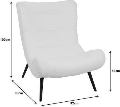 Pakketo Silla Πολυθρόνα Σάπιο Μήλο 97x80x100cm 110-000080
